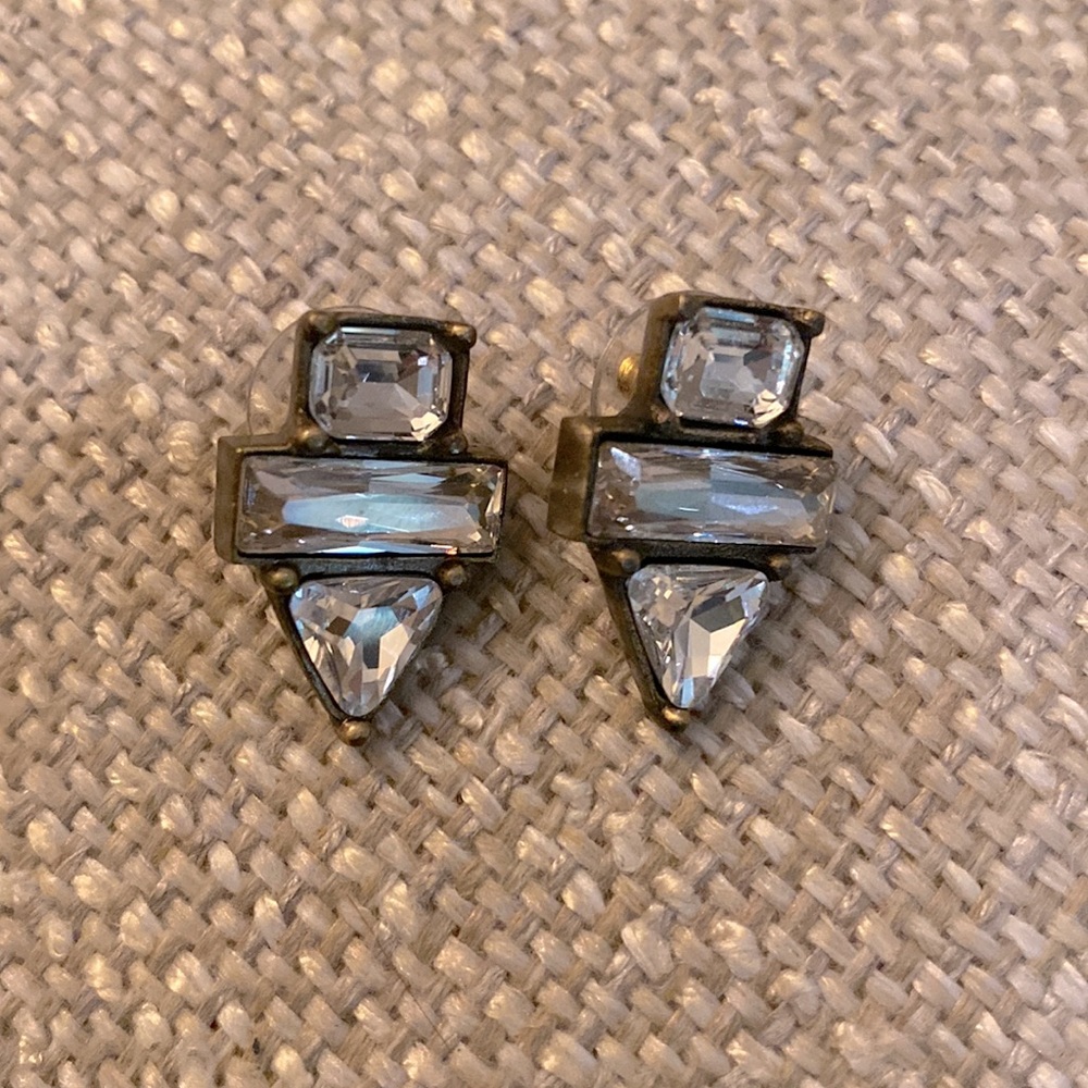Silpada Faux Rhinestones Earrings Excellent Pre-loved Condition